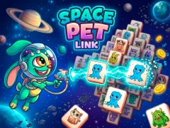 Гульня Space Pet Link онлайн