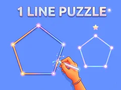 Гульня 1 Line Puzzle онлайн