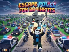Гульня Escape Police for Brainrots онлайн