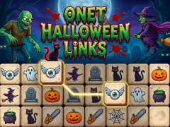 Гульня ONet Halloween Links онлайн