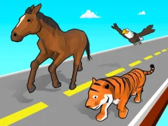 Гульня Animal Transform Race онлайн