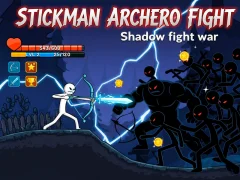 Гульня Stickman Archero Fight: Shadow fight war онлайн