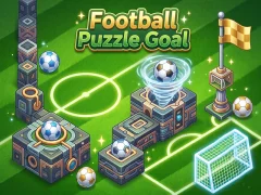 Гульня Football Puzzle Goal онлайн