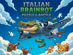 Гульня Italian Brainrot: Puzzle & Battle онлайн
