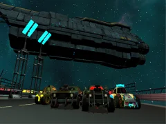 Гульня Moon Car Stunt онлайн