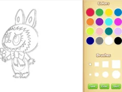 Гульня Chibi Labubu Coloring Book for Kids онлайн