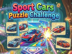 Гульня Sport Cars Puzzle Challenge онлайн