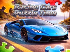 Гульня Racing Cars Puzzle Time онлайн