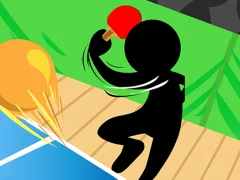 Гульня Stickman Ping Pong онлайн