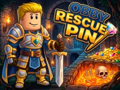 Гульня Obby Rescue Pin онлайн