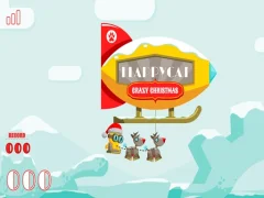 Гульня FlappyCat Crazy Christmas онлайн