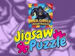 Гульня Ninja Gorilla Jigsaw Puzzles онлайн