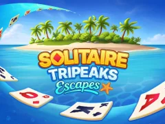 Гульня Solitaire TriPeaks Escapes онлайн