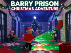 Гульня Barry Prison Christmas Adventure онлайн