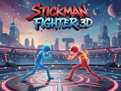 Гульня Stickman Fighter 3D онлайн