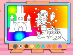 Гульня Coloring Book: Mermaid Makeup онлайн