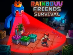 Гульня Rainbow Friends Survival онлайн