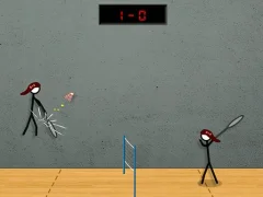 Гульня Stick Figure Badminton 2 онлайн