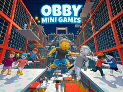 Гульня Obby Mini Games онлайн