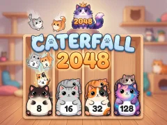 Гульня Caterfall 2048 онлайн