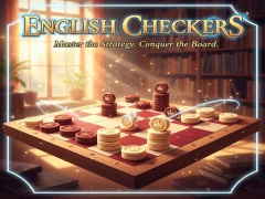 Гульня English Checkers онлайн
