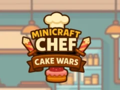 Гульня Minicraft Chef Cake Wars онлайн