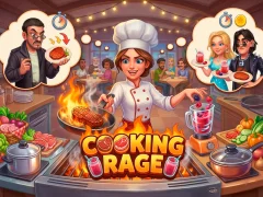 Гульня Cooking Rage онлайн