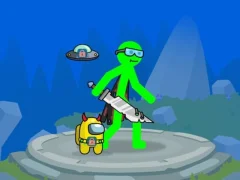 Гульня Stickman Mega Boss Battles! онлайн