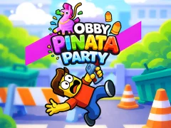 Гульня Obby Pinata Party онлайн