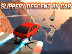 Гульня Slippery Descent By Car онлайн