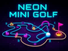 Гульня Neon Mini Golf онлайн