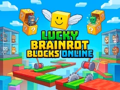 Гульня Lucky Brainrot Blocks Online онлайн