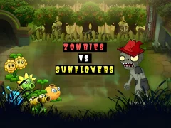 Гульня Zombies vs. Sunflowers онлайн