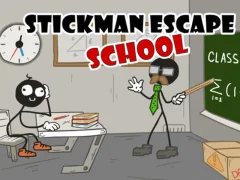 Гульня Stickman Escape School онлайн