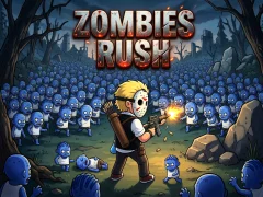 Гульня Zombies Rush онлайн