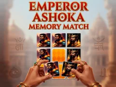 Гульня Emperor Ashoka Memory Match онлайн