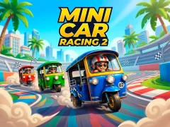 Гульня Mini Car Racing 2 онлайн