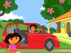 Гульня Dora The explorer Dora's Ride-Along City Adventure онлайн