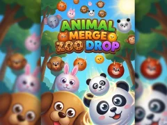 Гульня Animal Merge Zoo Drop онлайн