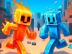 Гульня Fire and Water Stickman онлайн