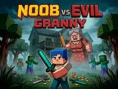 Гульня Noob vs Evil Granny онлайн
