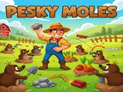 Гульня Pesky Moles онлайн