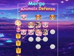 Гульня Merge Animals Defence онлайн