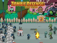 Гульня Zombie Defense: Last Stand онлайн