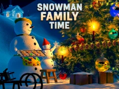 Гульня Snowman Family Time онлайн