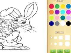 Гульня Easter Bunny Coloring Book for Kids онлайн