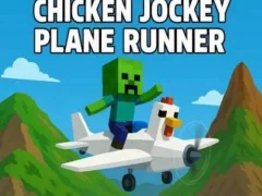 Гульня Chicken Jockey Plane Runner онлайн