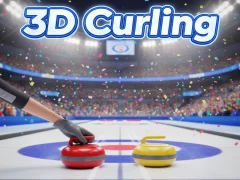 Гульня 3D Curling онлайн