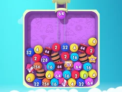 Гульня Bubble Merge 2048 онлайн
