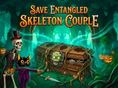 Гульня Save Entangled Skeleton Couple онлайн